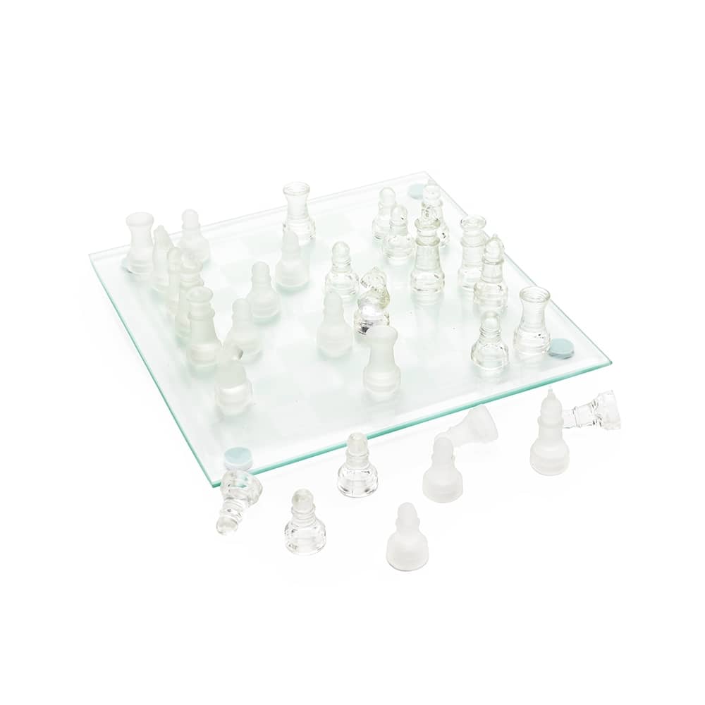 Jogo de Xadrez de Vidro