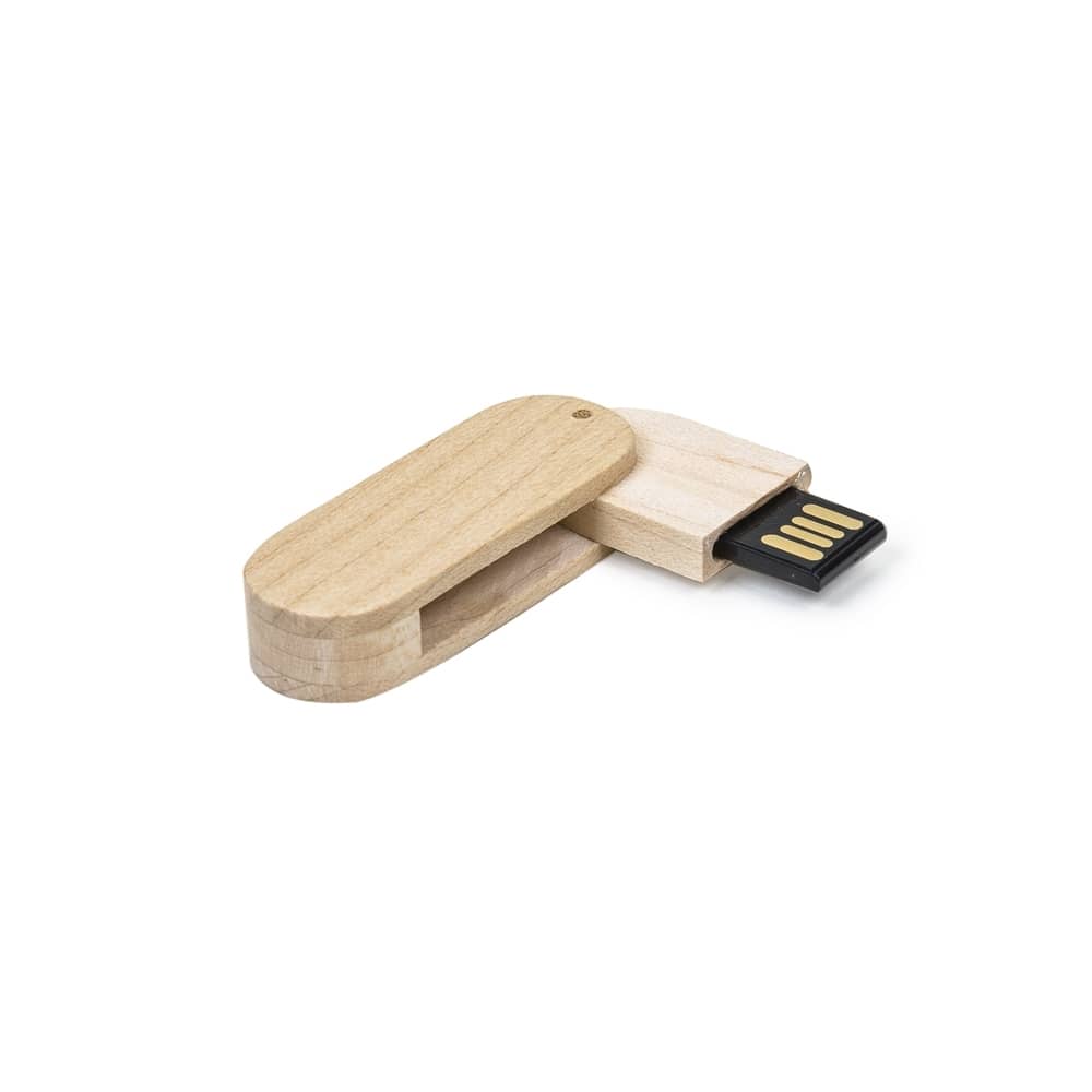 Pen Drive Bambu Giratório 4GB