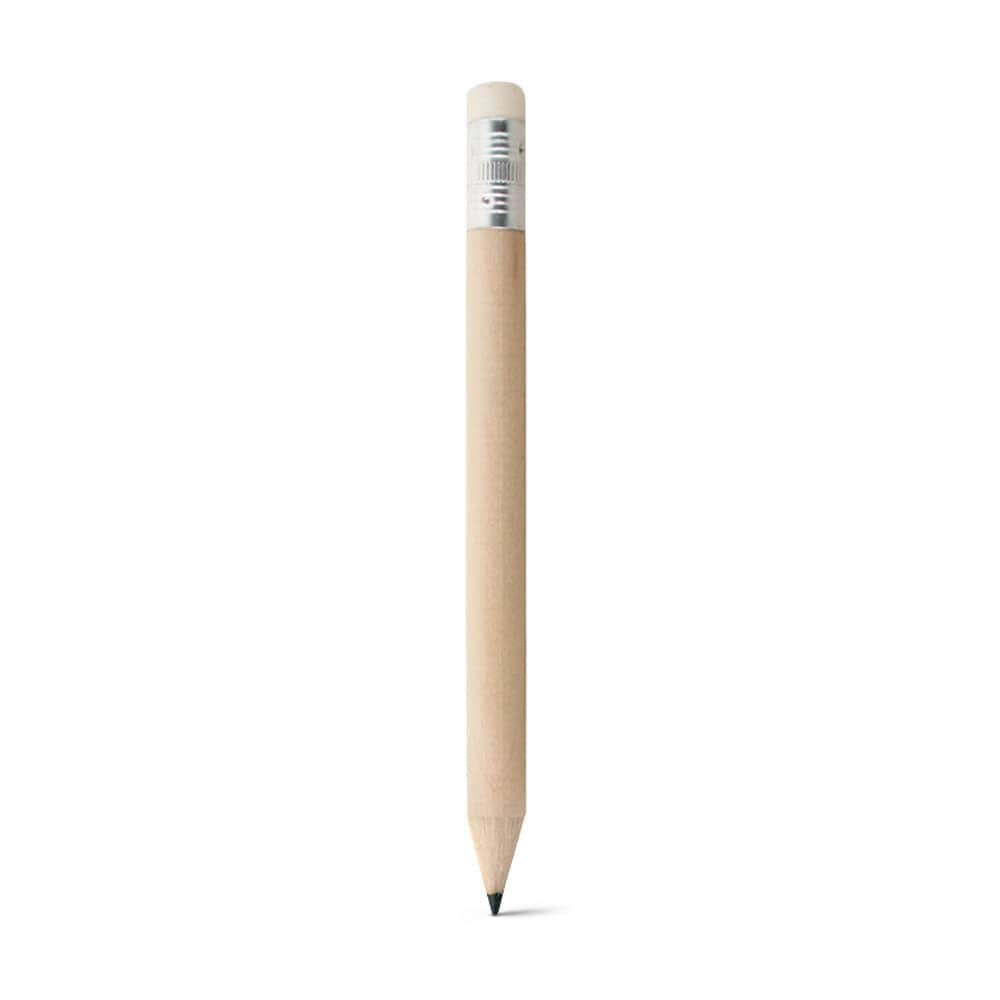 Mini lápis afiado com borracha