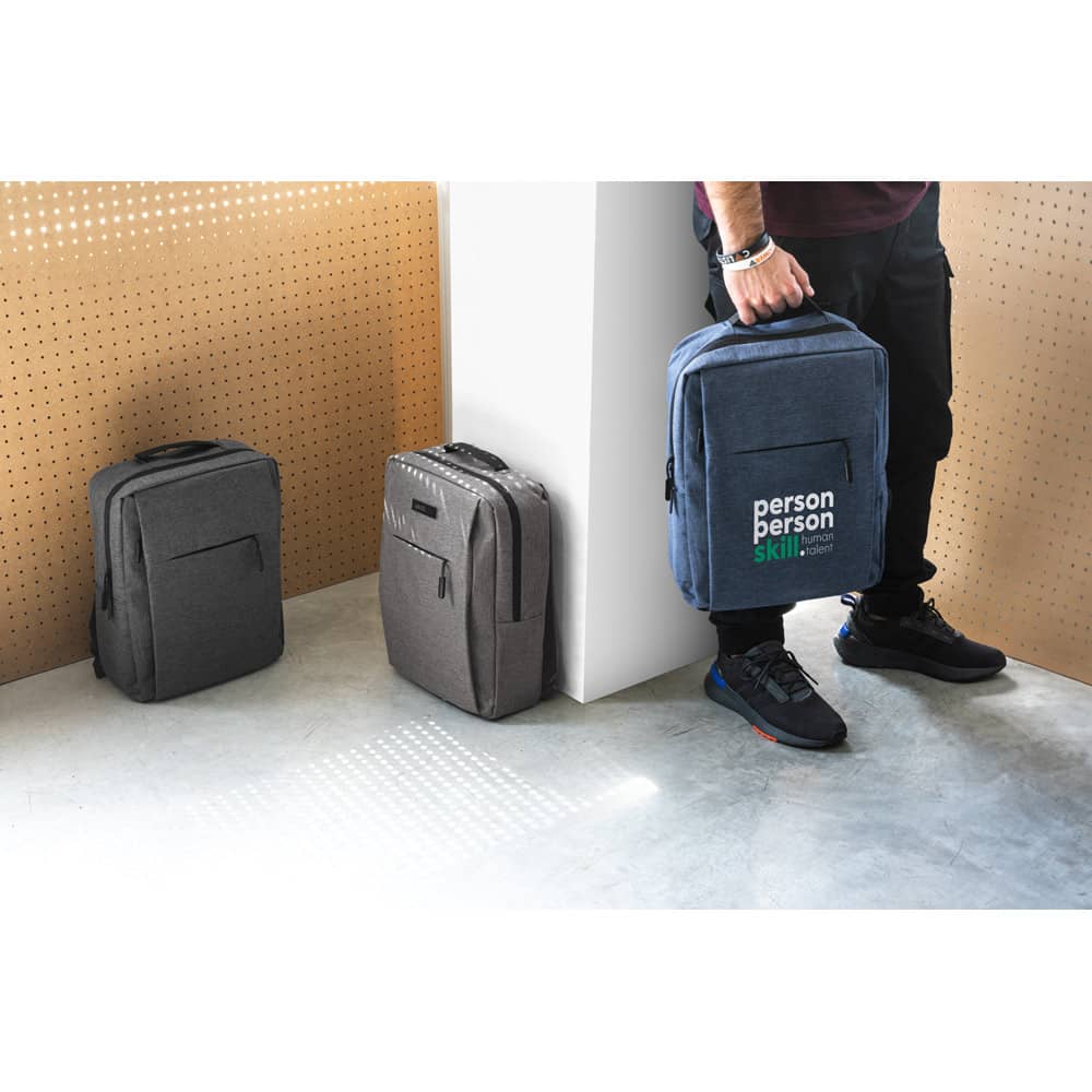Mochila para notebook (15'6") em 300D de alta densidade com compartimento principal forrado (15 L)