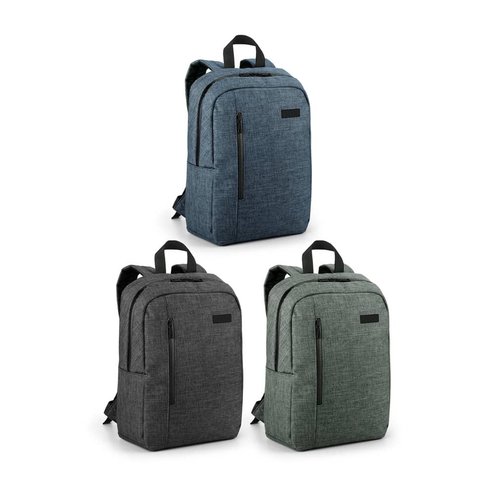 SHADES PLATE. Mochila para notebook (14'') em 600D de alta densidade com placa para personalização (12 L)