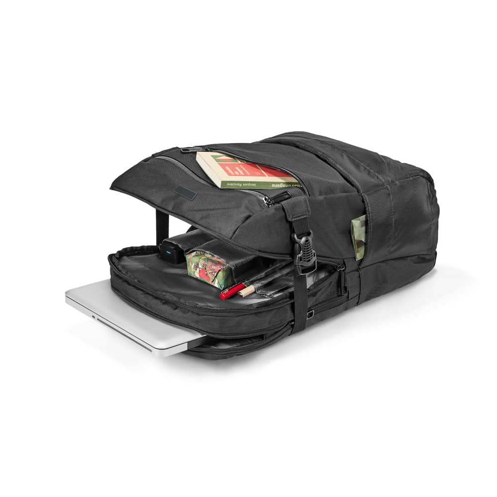 ZIPPERS PLATE. Mochila para notebook (15'6'') em 840D jacquard com dois compartimentos forrados (25 L)