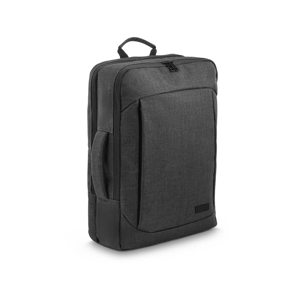 ALEXANDRIA PLATE. Mochila 2 em 1 em 600D para notebook (15'6" ) com placa para gravação (14 L)