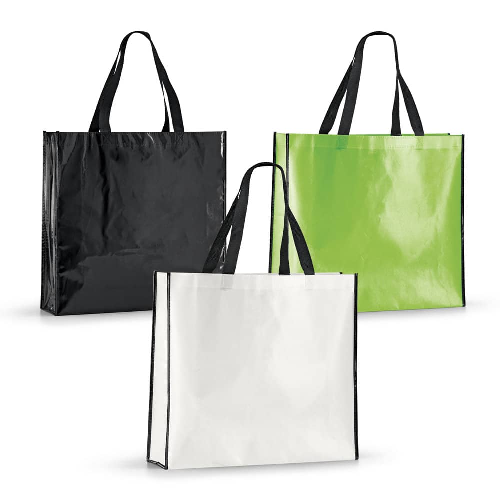 Sacola em non-woven laminado (120 g/m²) com laminação brilhante