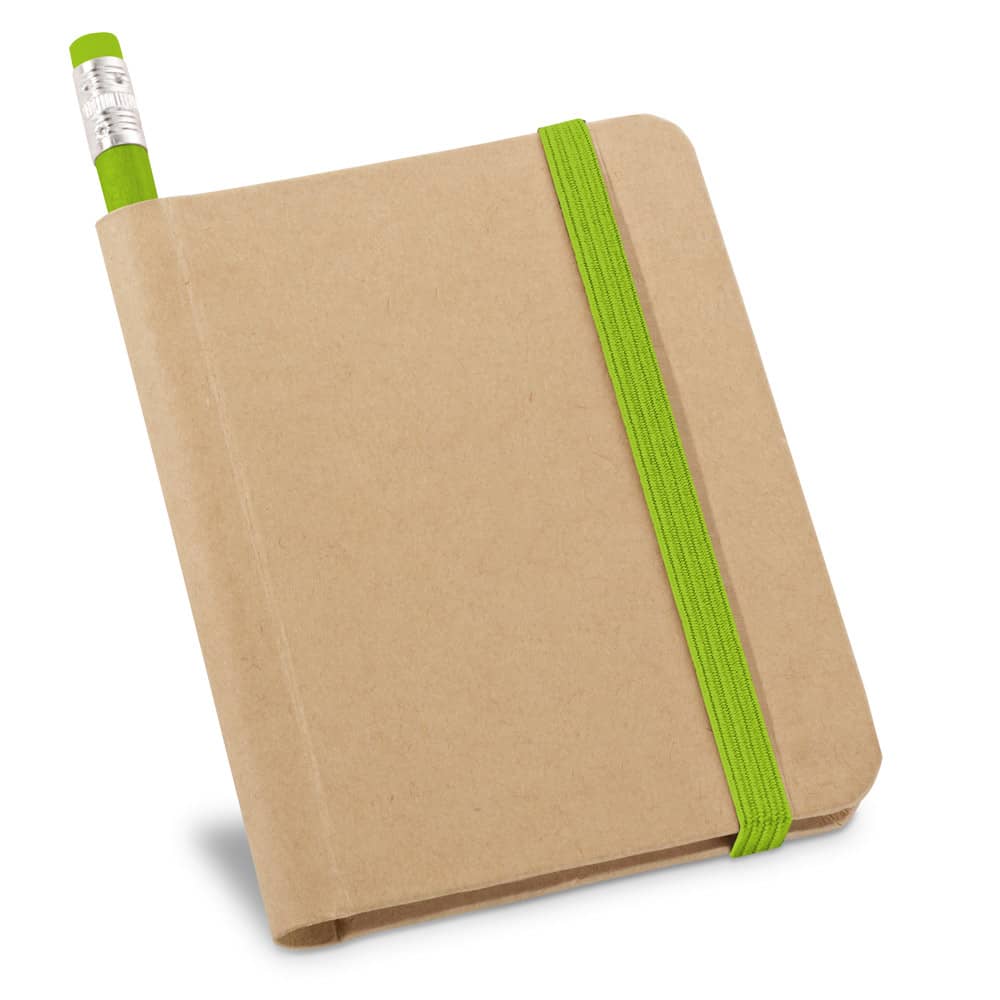 Caderno A7 de capa rígida em papel com páginas lisas