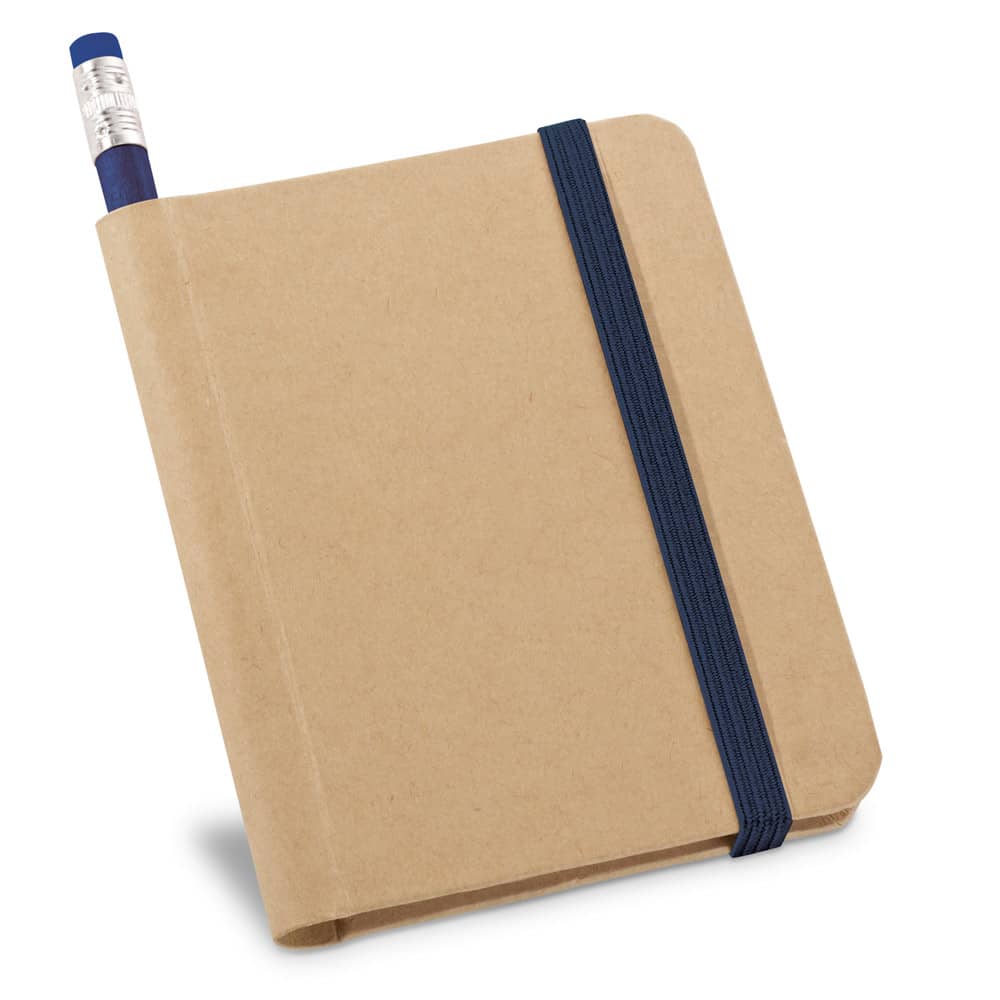 Caderno A7 de capa rígida em papel com páginas lisas