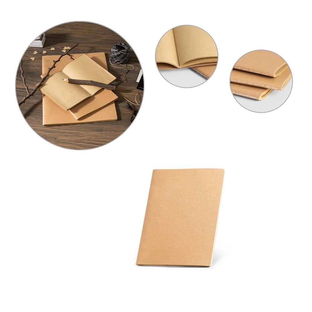 ALCOTT A6 II. Caderno de capa flexível em cartão (250 g/m²) com páginas lisas