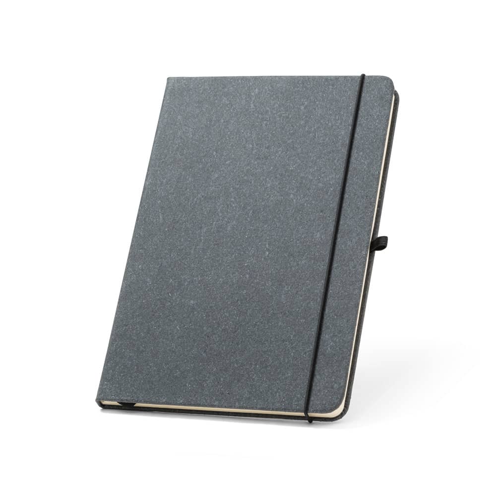 MATISSE II. Caderno A5 de capa dura em couro 70% reciclado com páginas pautadas