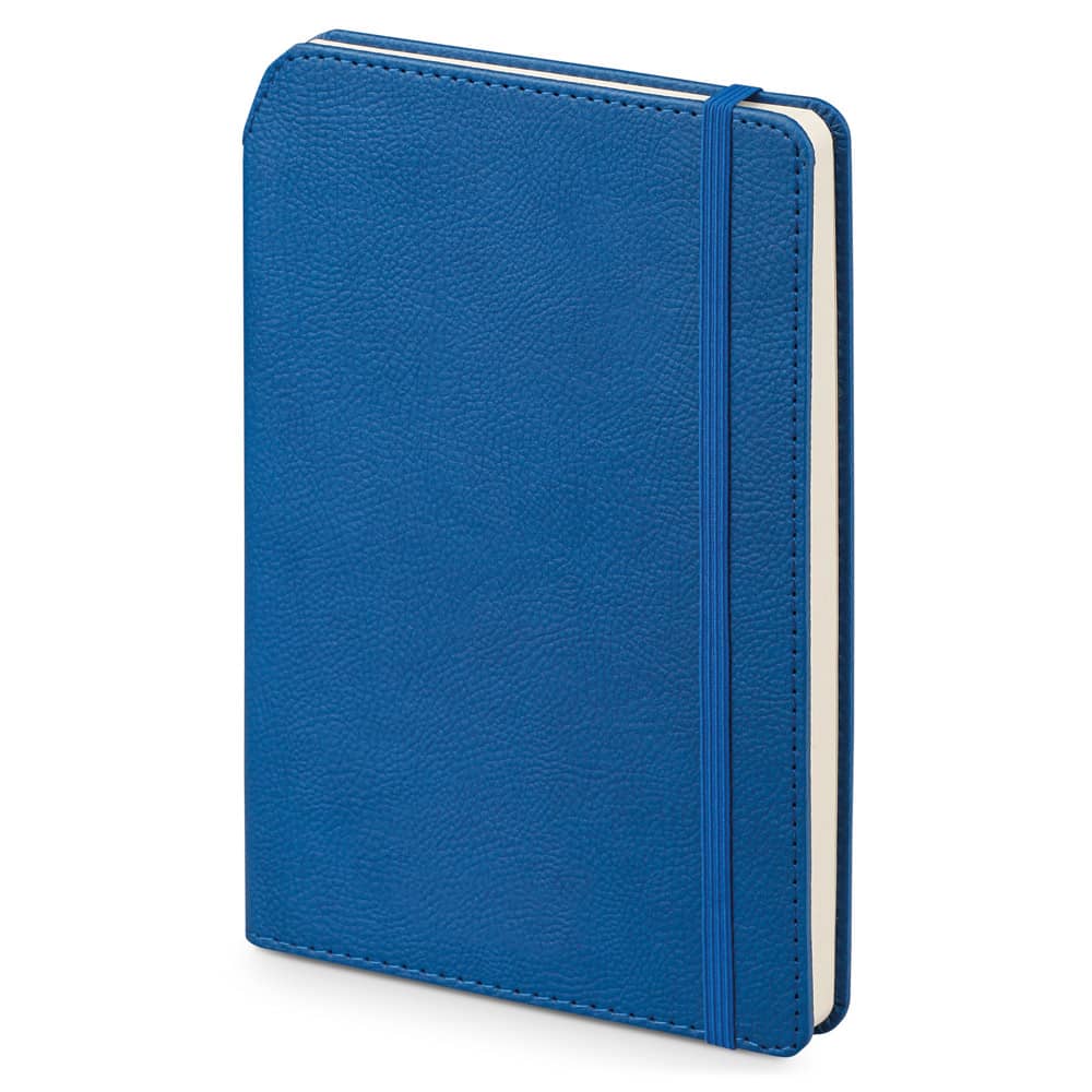 Caderno A5 de capa dura em c.sintético com páginas pautadas