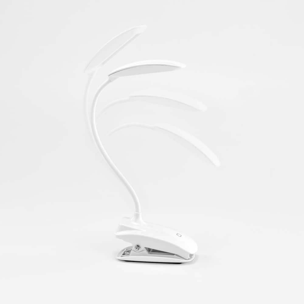 Luminária de mesa portátil em ABS e com LED COB