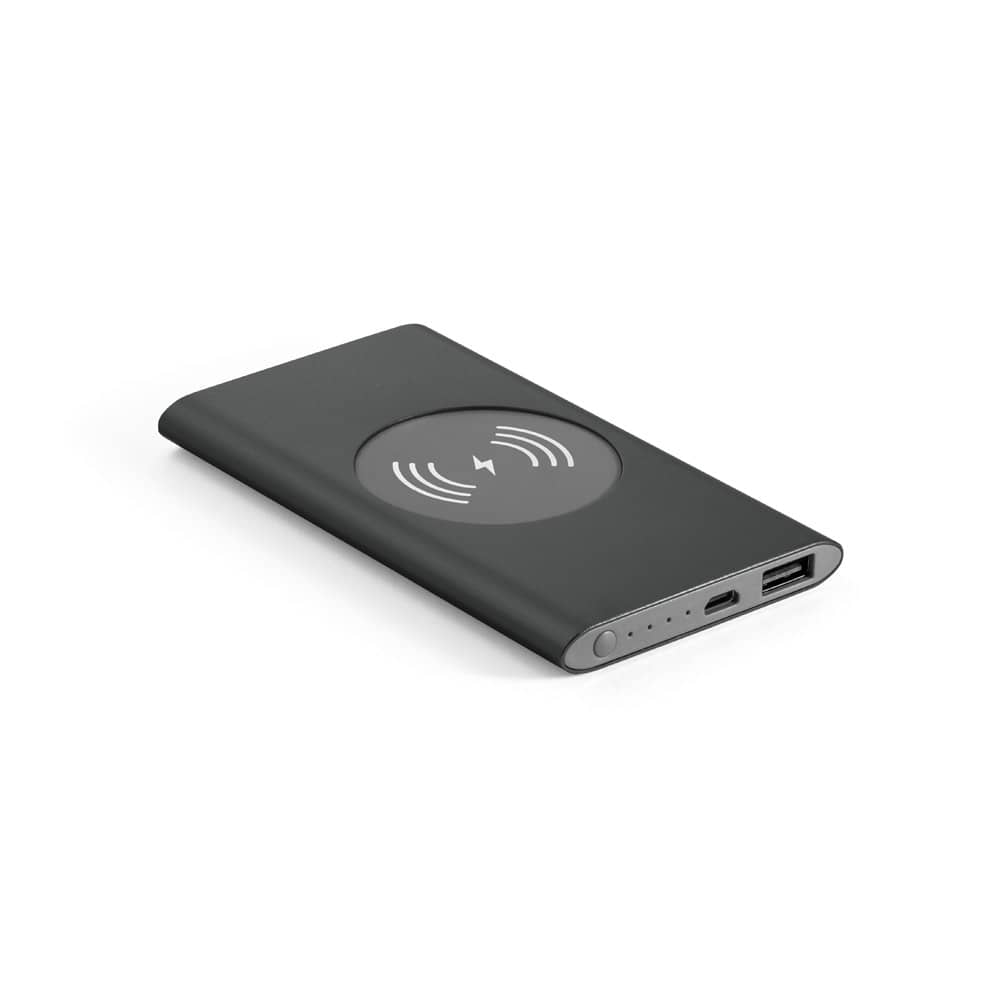 CASSINI 4'0. Bateria portátil com carregador por indução em alumínio 100% reciclado (4'000 mAh)