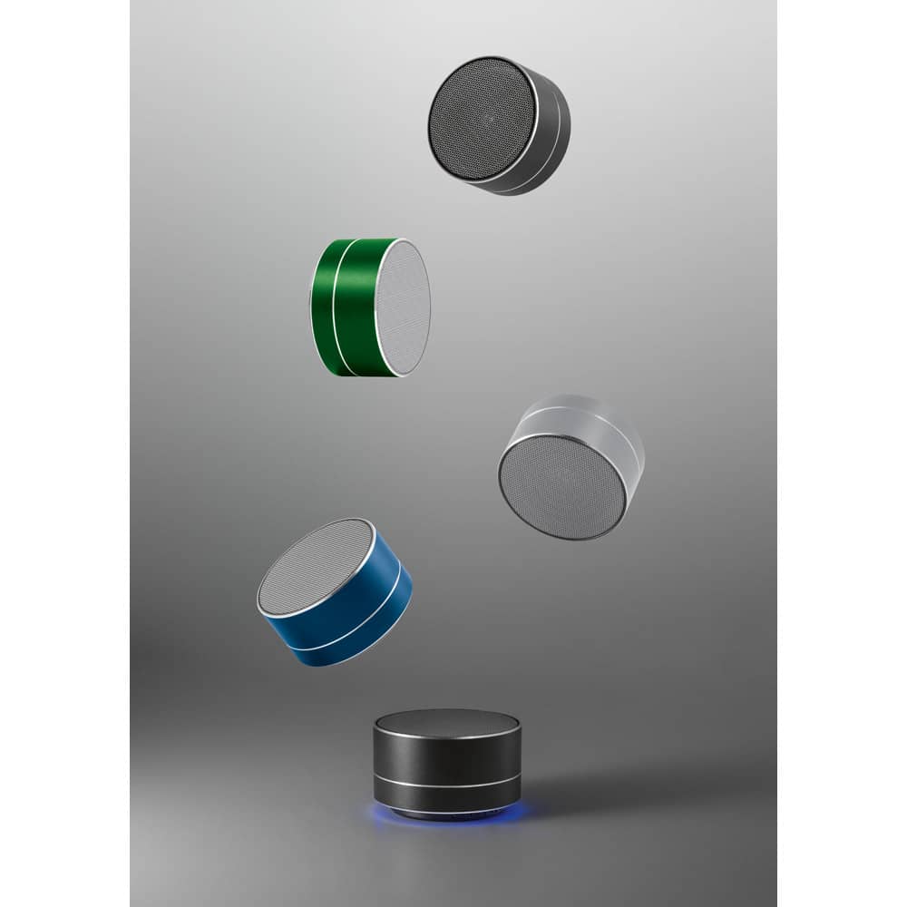 FLOREY II. Caixa de som com autonomia de 3h (400 mAh), em alumínio 100% reciclado e ABS 100% reciclado