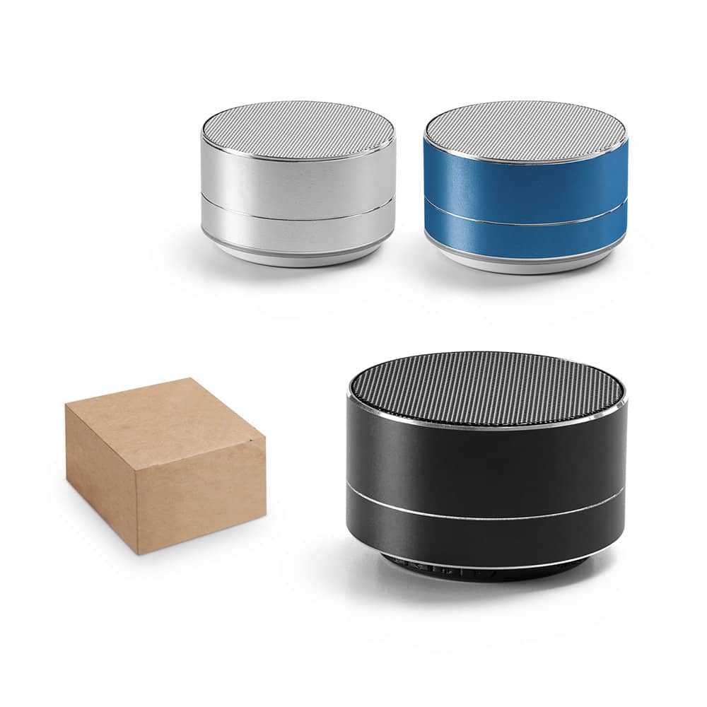 FLOREY II. Caixa de som com autonomia de 3h (400 mAh), em alumínio 100% reciclado e ABS 100% reciclado