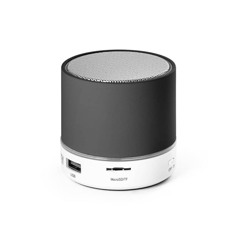 Caixa de som com microfone em ABS