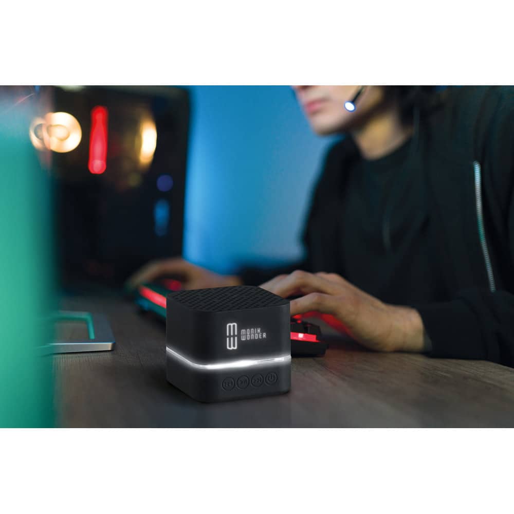 EDISON BK. Caixa de som com autonomia de 2h (300 mAh) em ABS