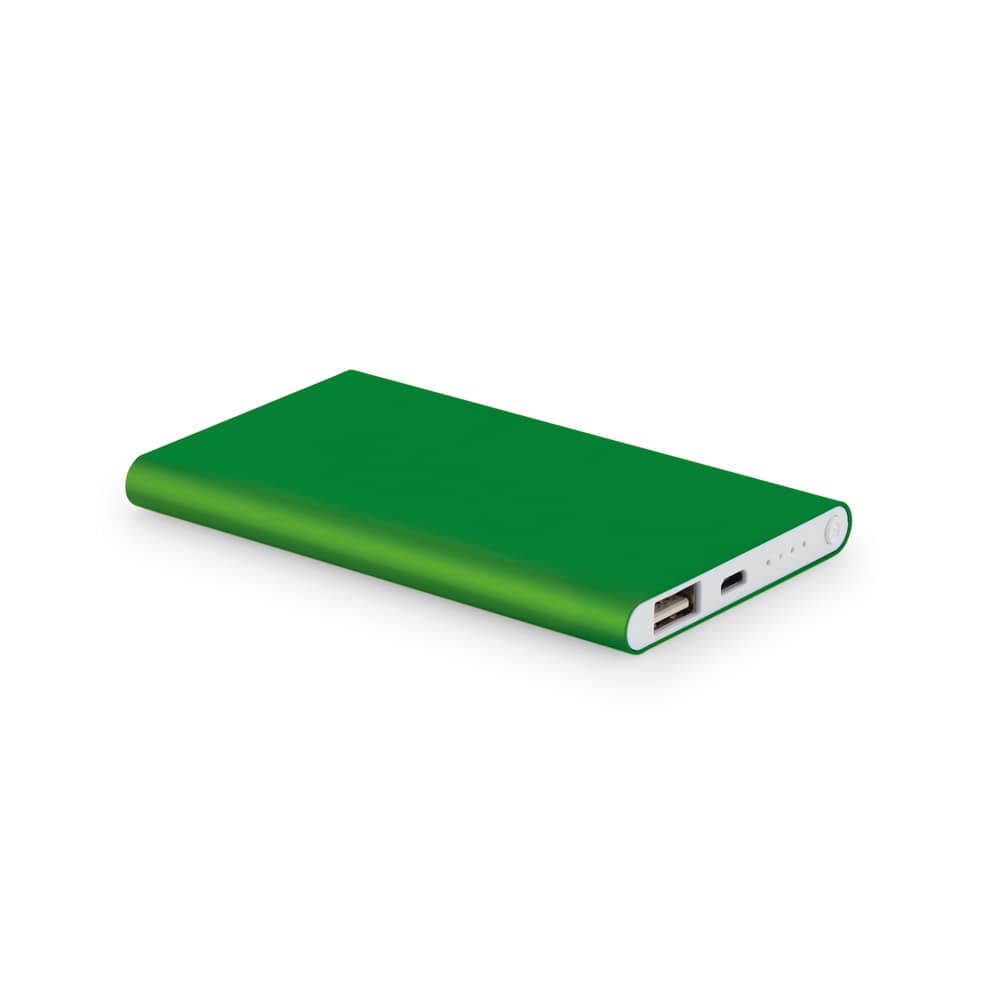 COULOMB 4'0. Bateria portátil slim em alumínio 100% reciclado (4'000 mAh)
