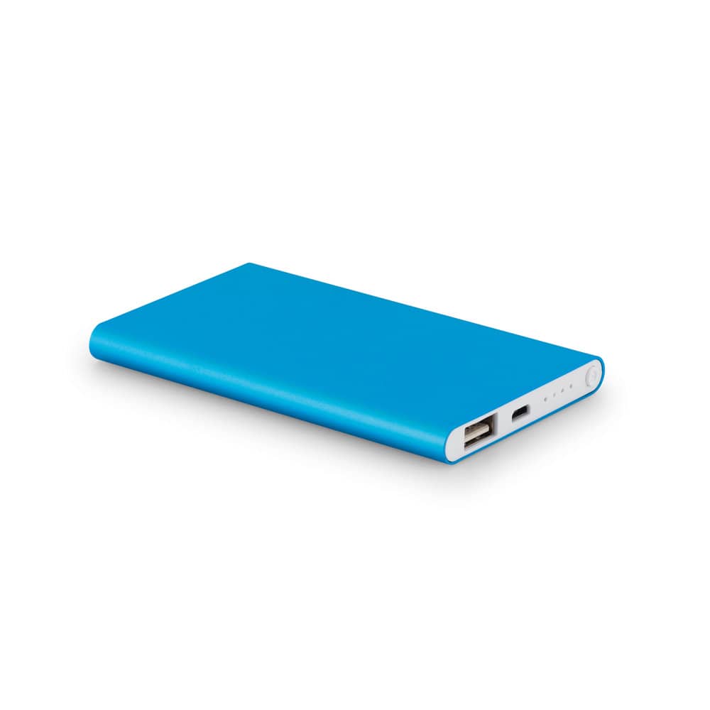 COULOMB 4'0. Bateria portátil slim em alumínio 100% reciclado (4'000 mAh)