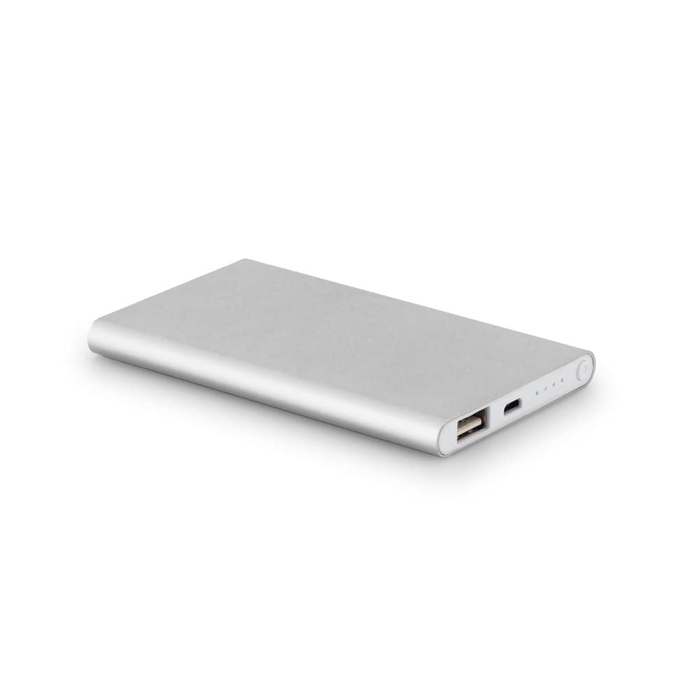 COULOMB 4'0. Bateria portátil slim em alumínio 100% reciclado (4'000 mAh)