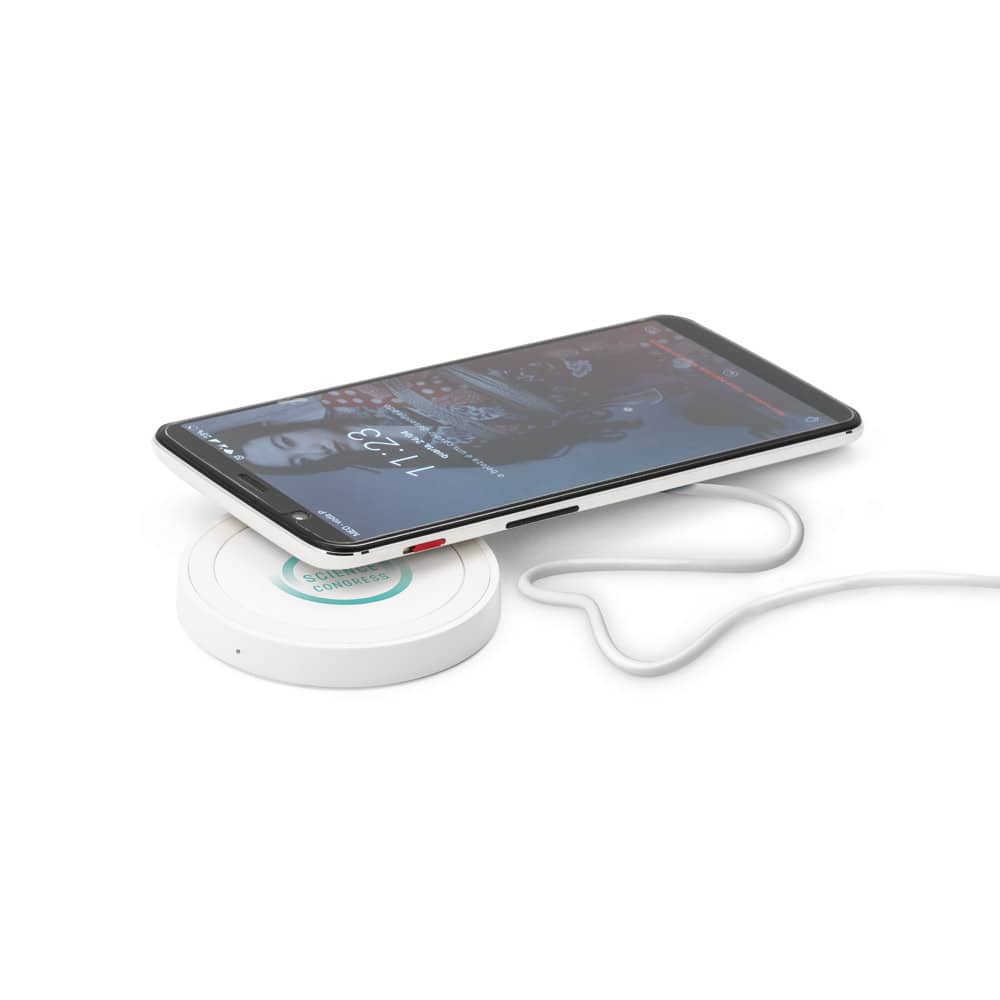 Carregador por indução super-rápido em ABS e silicone (15W)