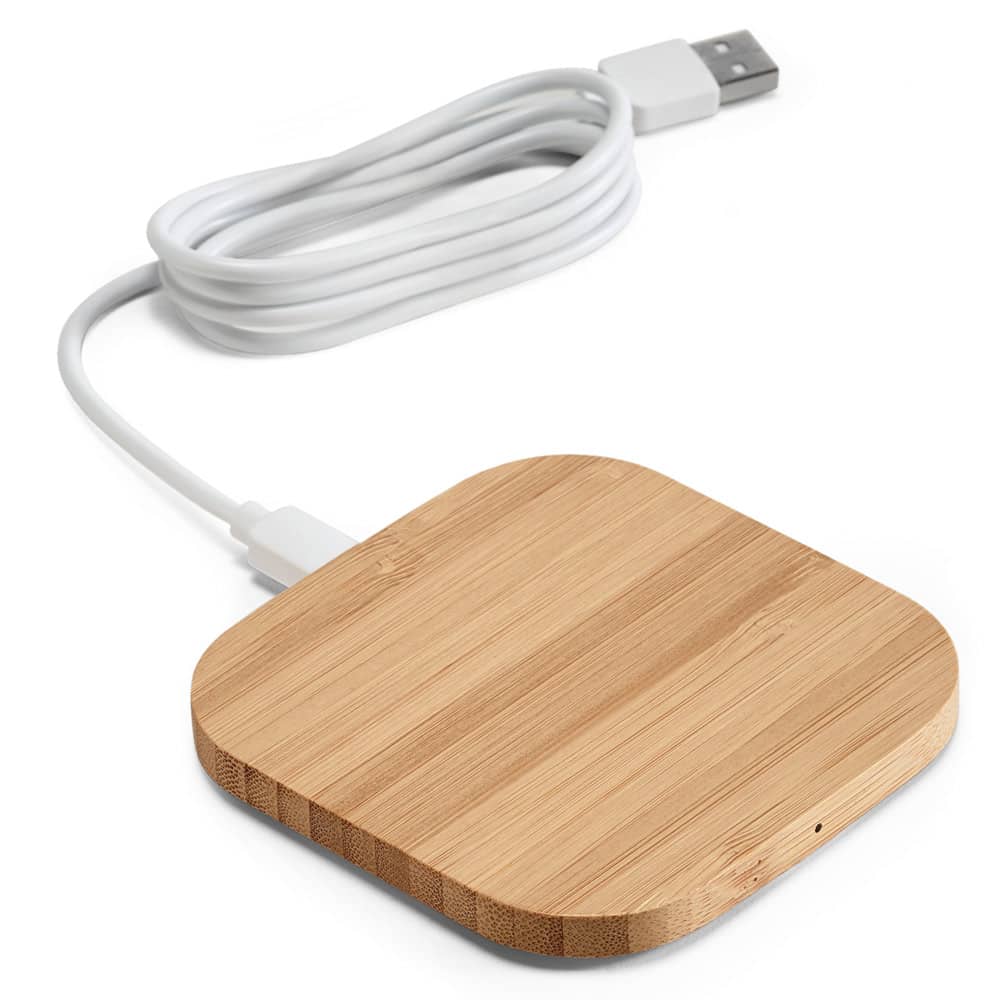Carregador por indução super-rápido em bambu (15W)
