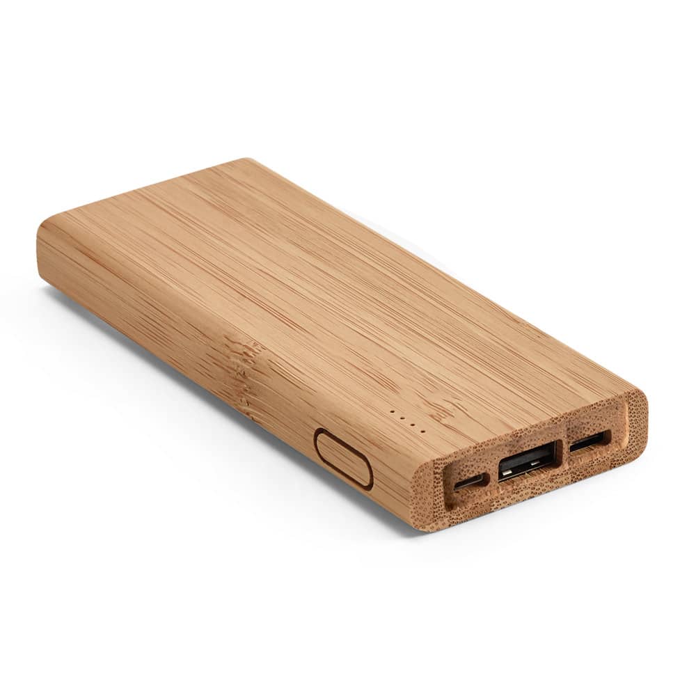 Bateria portátil em bambu (5'000 mAh)