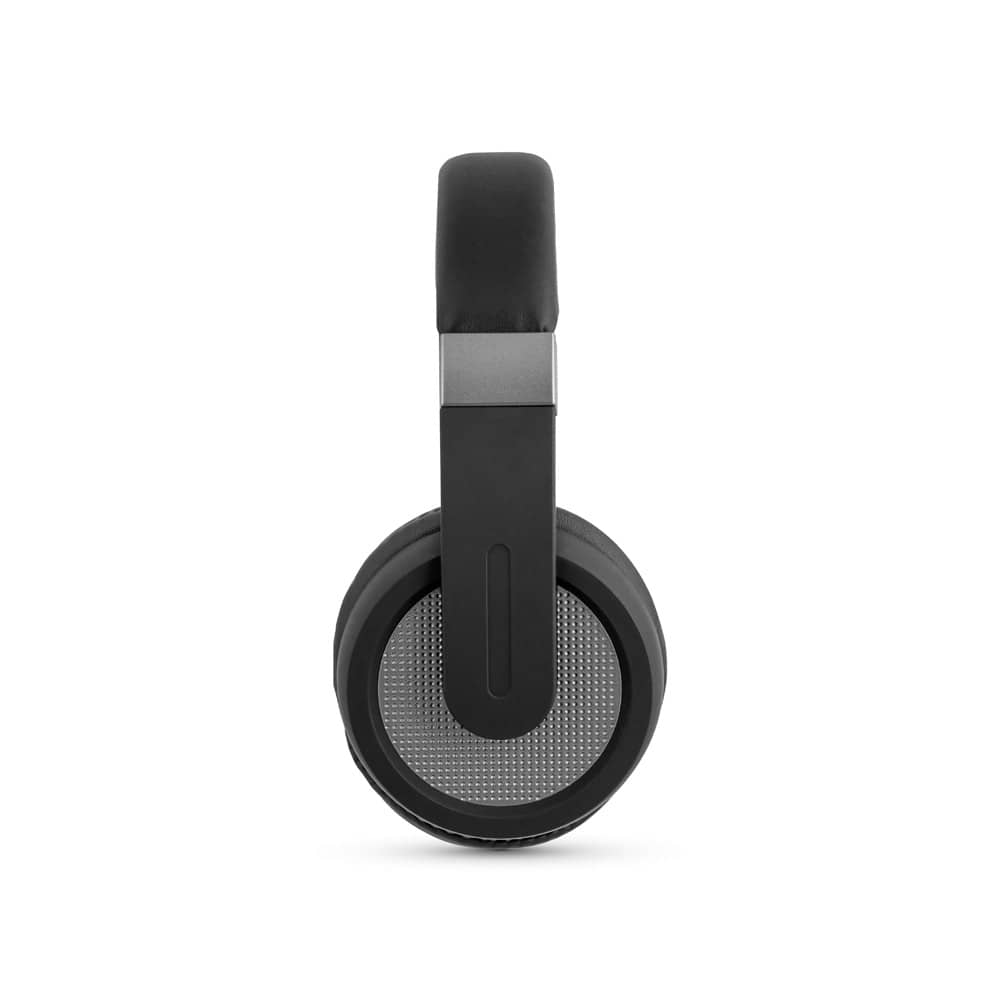 Fones de ouvido wireless com autonomia de 12h (300 mAh) e microfone, em ABS E PU