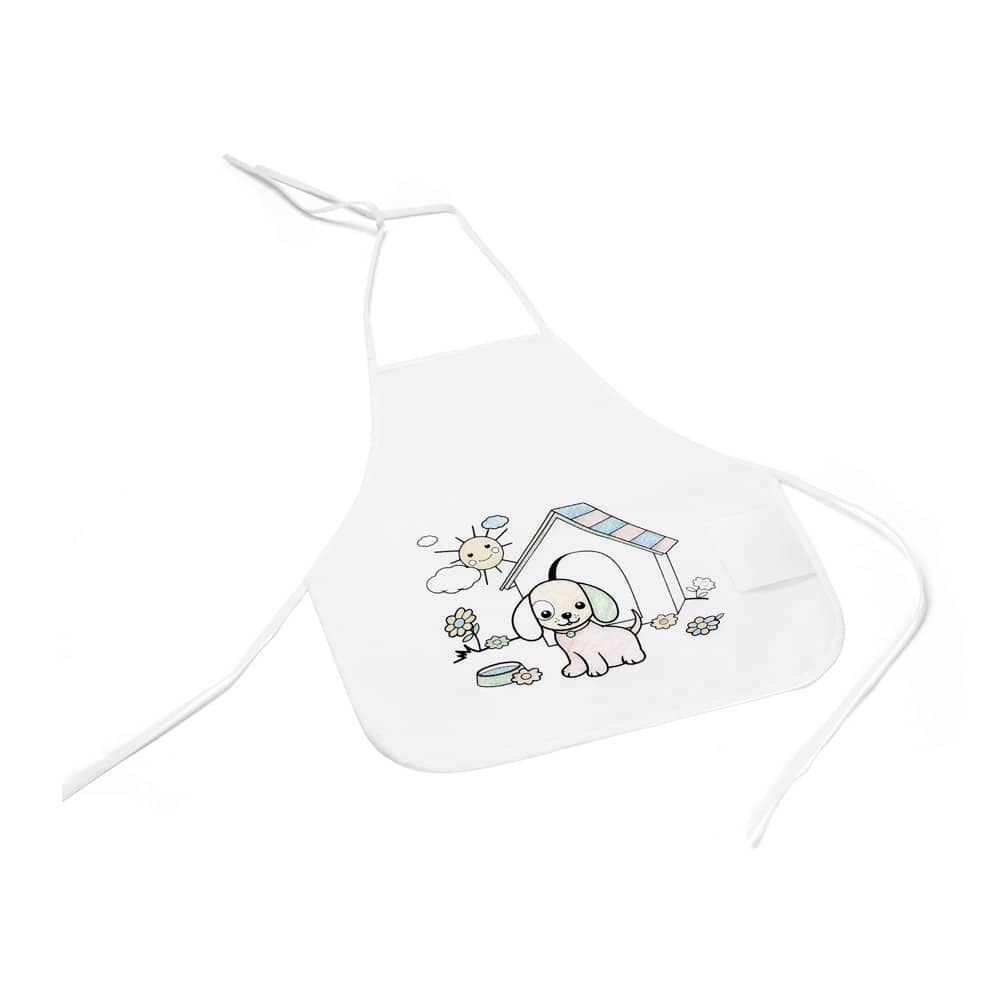 Avental de criança para colorir em non-woven (80 g/m²)