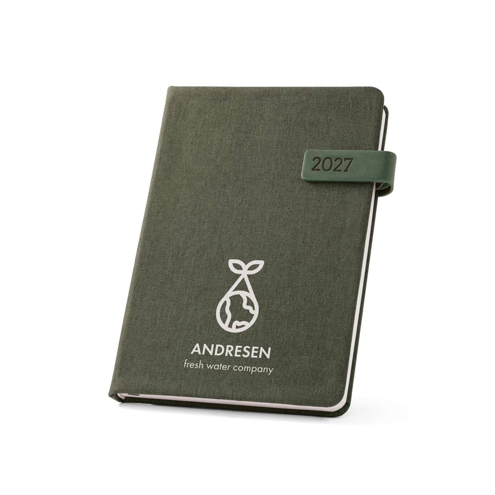 ANDRESEN A5. Agenda em PET reciclado (100% rPET)
