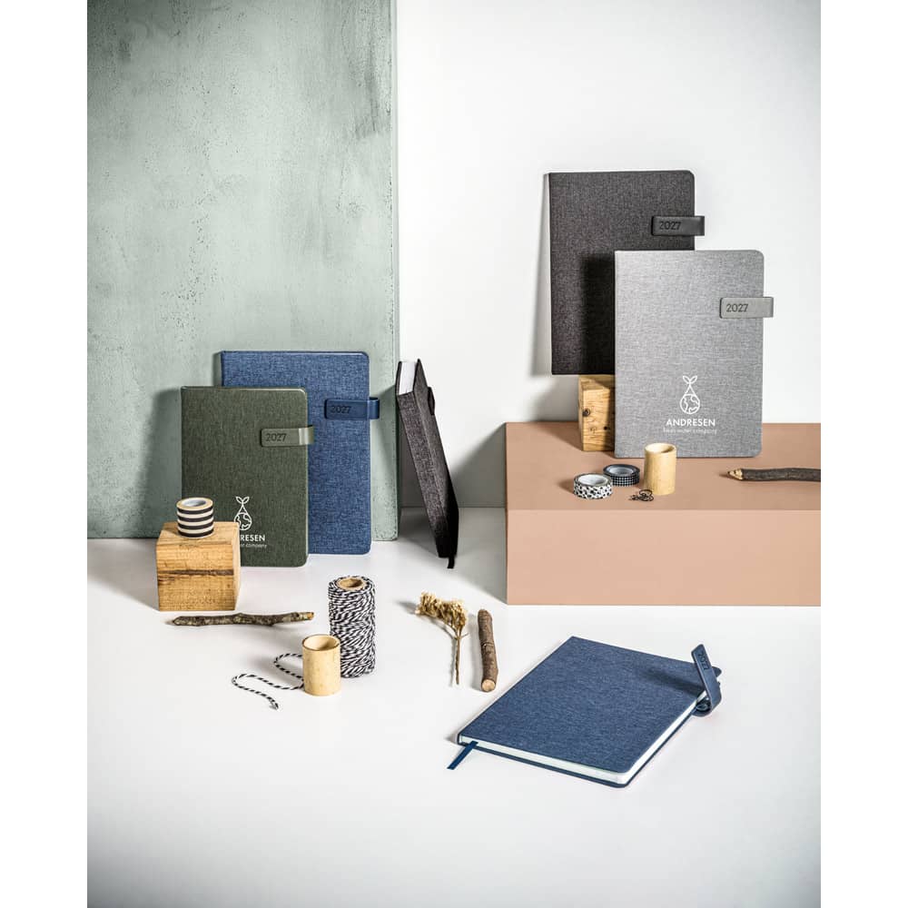 ANDRESEN A5. Agenda em PET reciclado (100% rPET)
