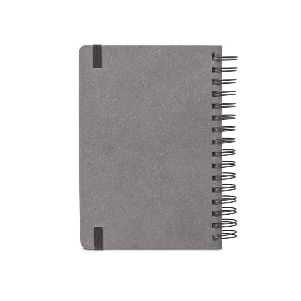 SIMMEL A5. Agenda A5, com argolas, em pele (58% reciclada)