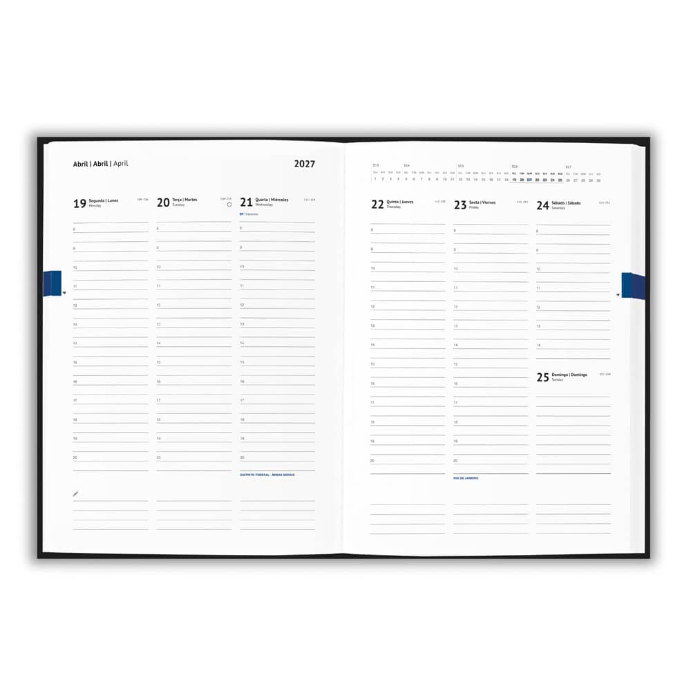 Agenda B5 em PU à base de água