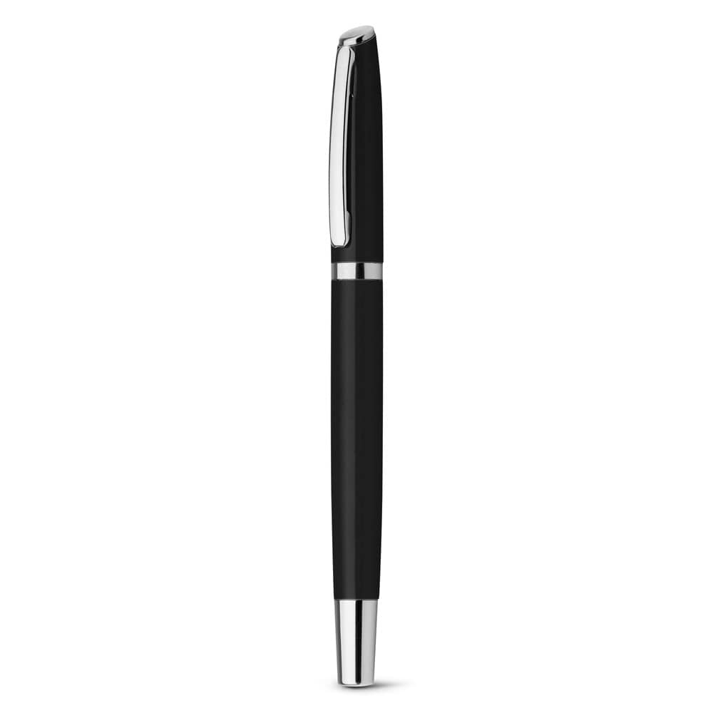 LANDO ROLLER. Caneta roller em alumínio com escrita em azul