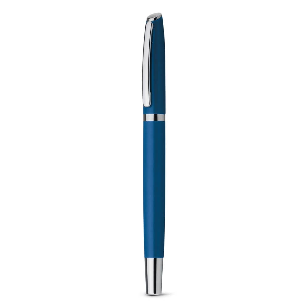LANDO ROLLER. Caneta roller em alumínio com escrita em azul