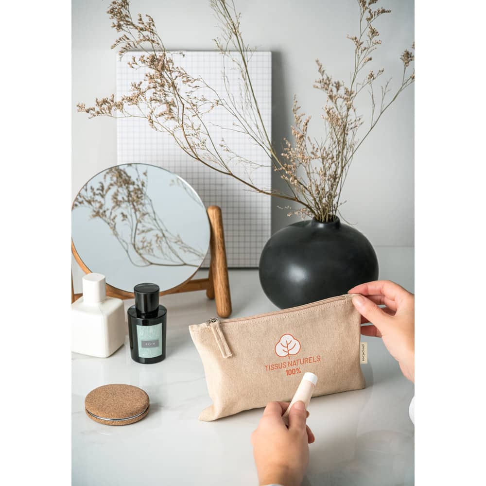 Bolsa multiusos em 70% algodão reciclado e 30% poliéster reciclado (140 g/m²)