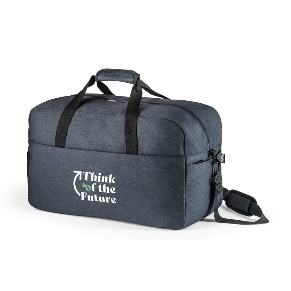 Bolsa esportiva em poliéster reciclado 600D de alta densidade com fundo em placa semi-rígida (31 L)