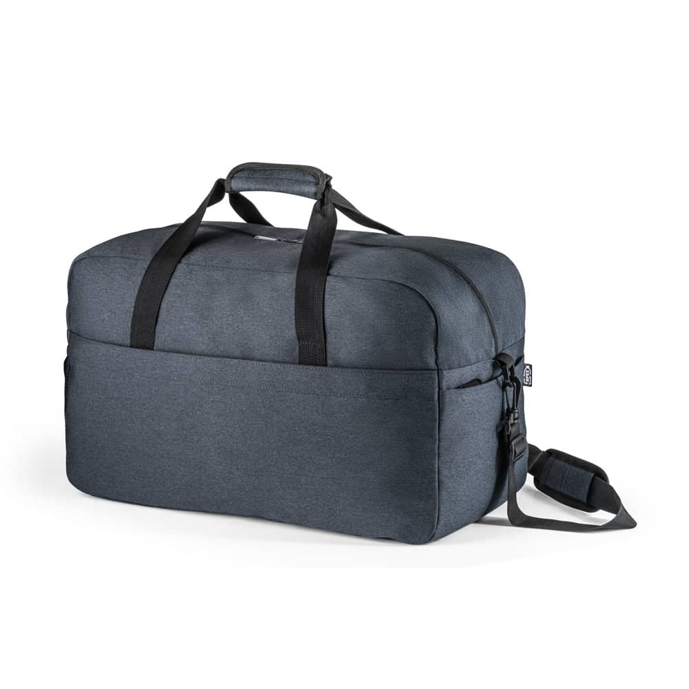 Bolsa esportiva em poliéster reciclado 600D de alta densidade com fundo em placa semi-rígida (31 L)