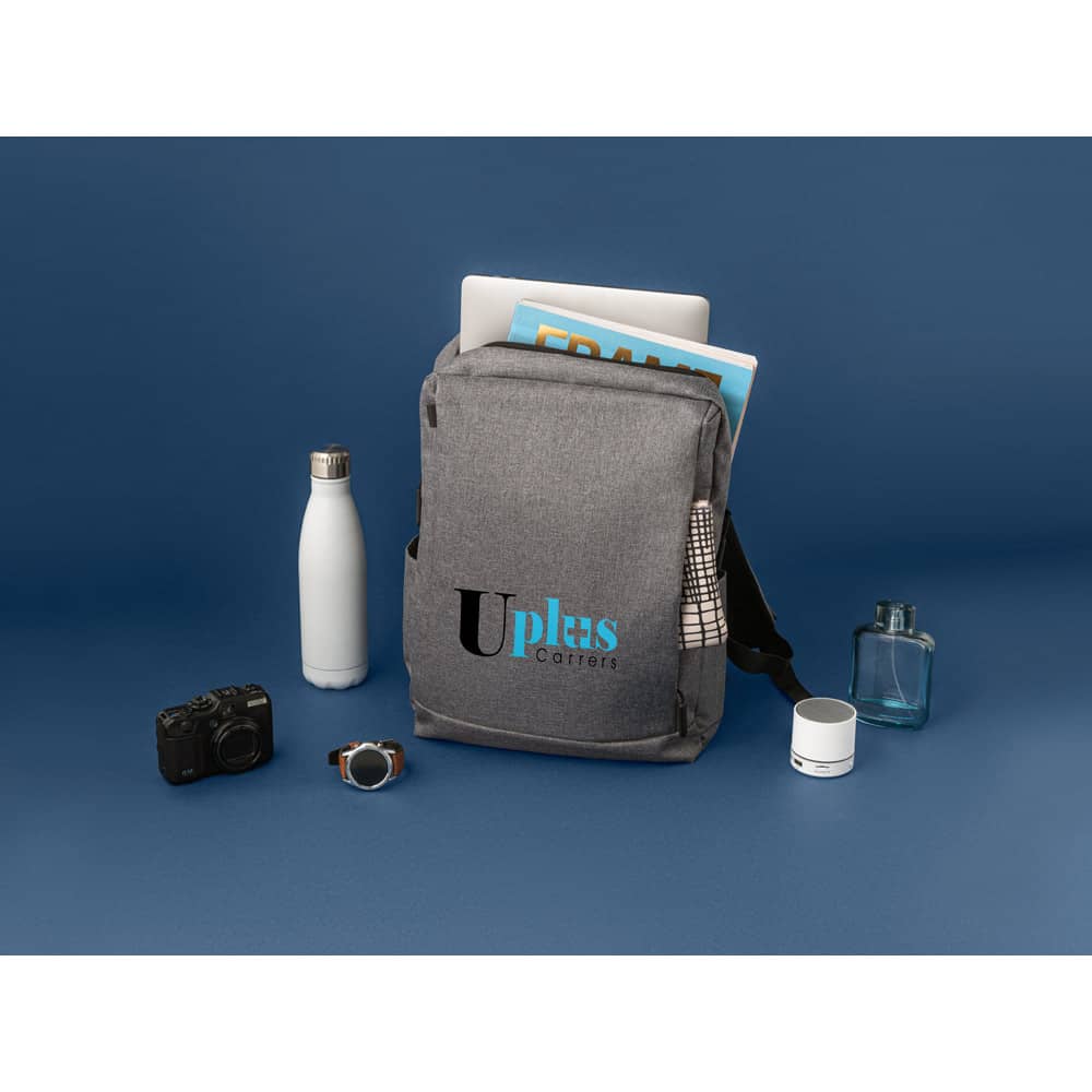 Mochila para notebook (15'6") com 2 divisórias almofadadas, em 300D de alta densidade (14 L)