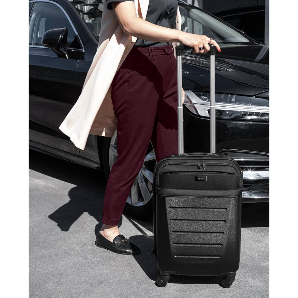 Mala de viagem executivo em ABS e 600D com 4 rodas duplas e interior forrado (33 L)