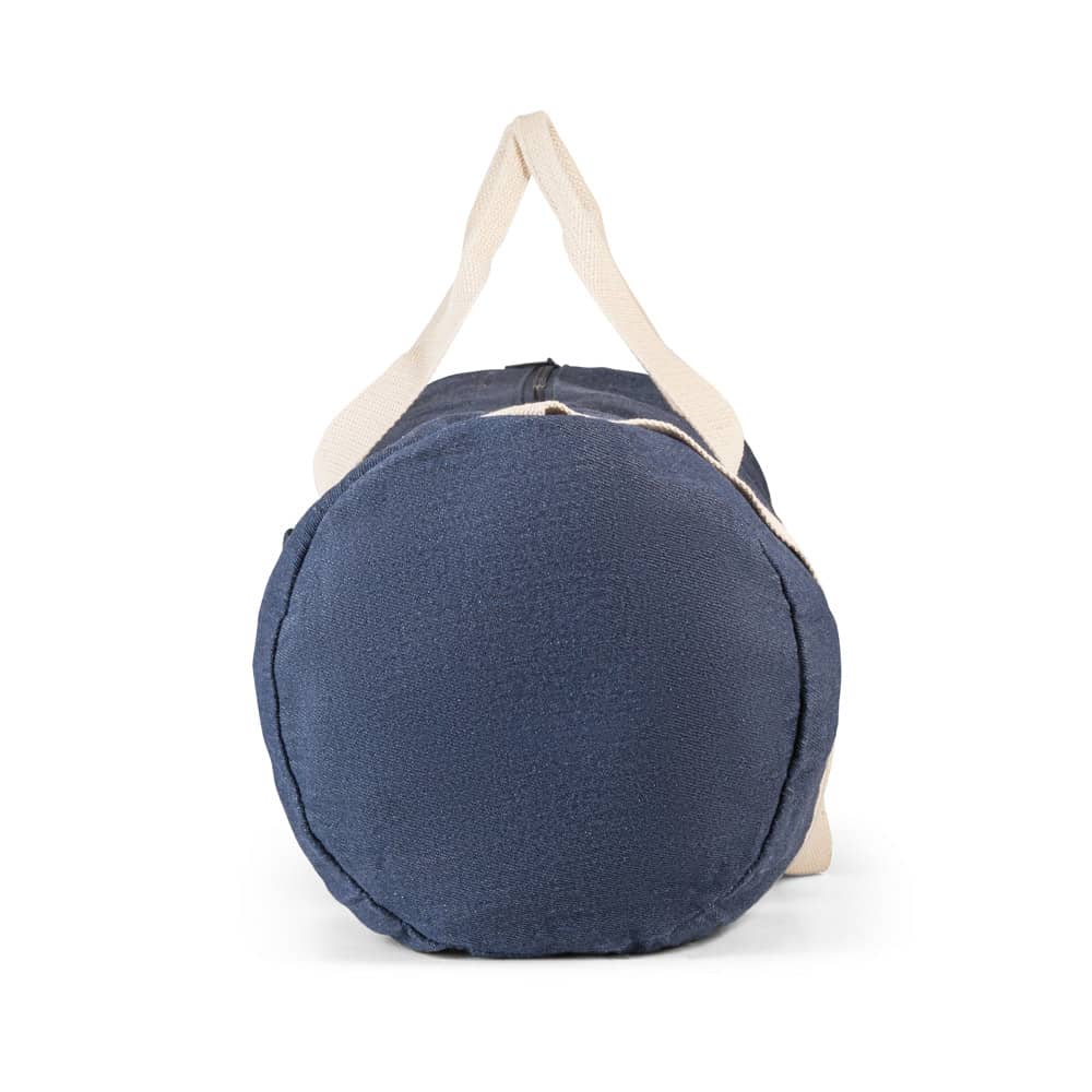 Sacola esportiva ou viagem em denim reciclado 25 L (300 g/m²)