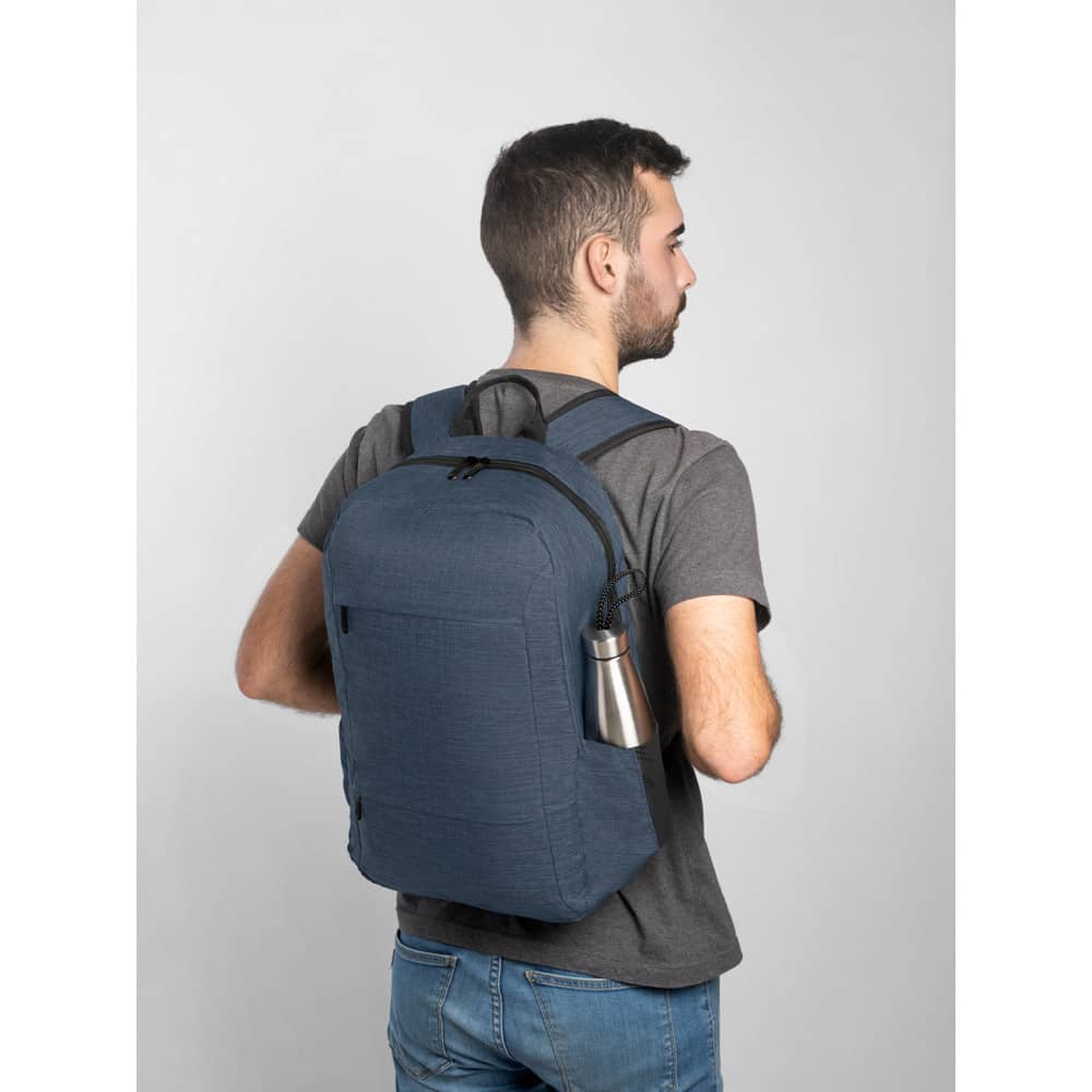 Mochila para notebook (15'6") em poliéster reciclado 300D com compartimento almofadado (18 L)