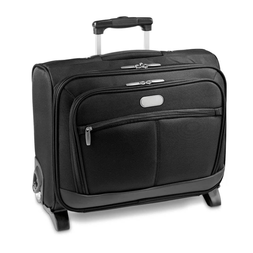 Mala de viagem para notebook (15'6") em c. sintético e 1680D com caixa rígida e 2 rodas (20 L)