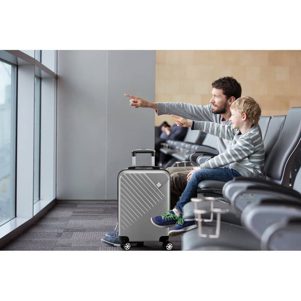 BUENOS AIRES. Mala de viagem executivo em ABS com interior forrado (37 L)
