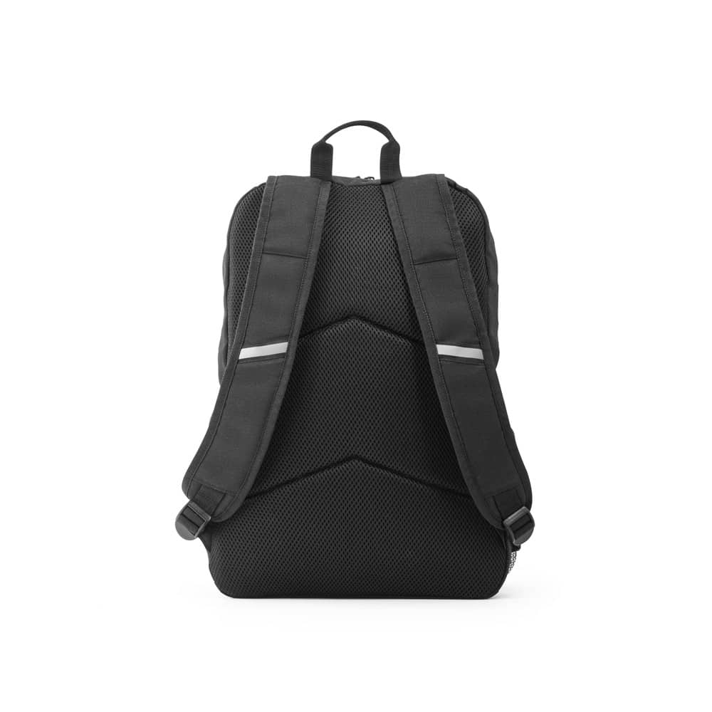 Mochila para notebook (15'6") em poliéster reciclado 300D e poliéster reciclado 600D, com elementos refletores (18 L)