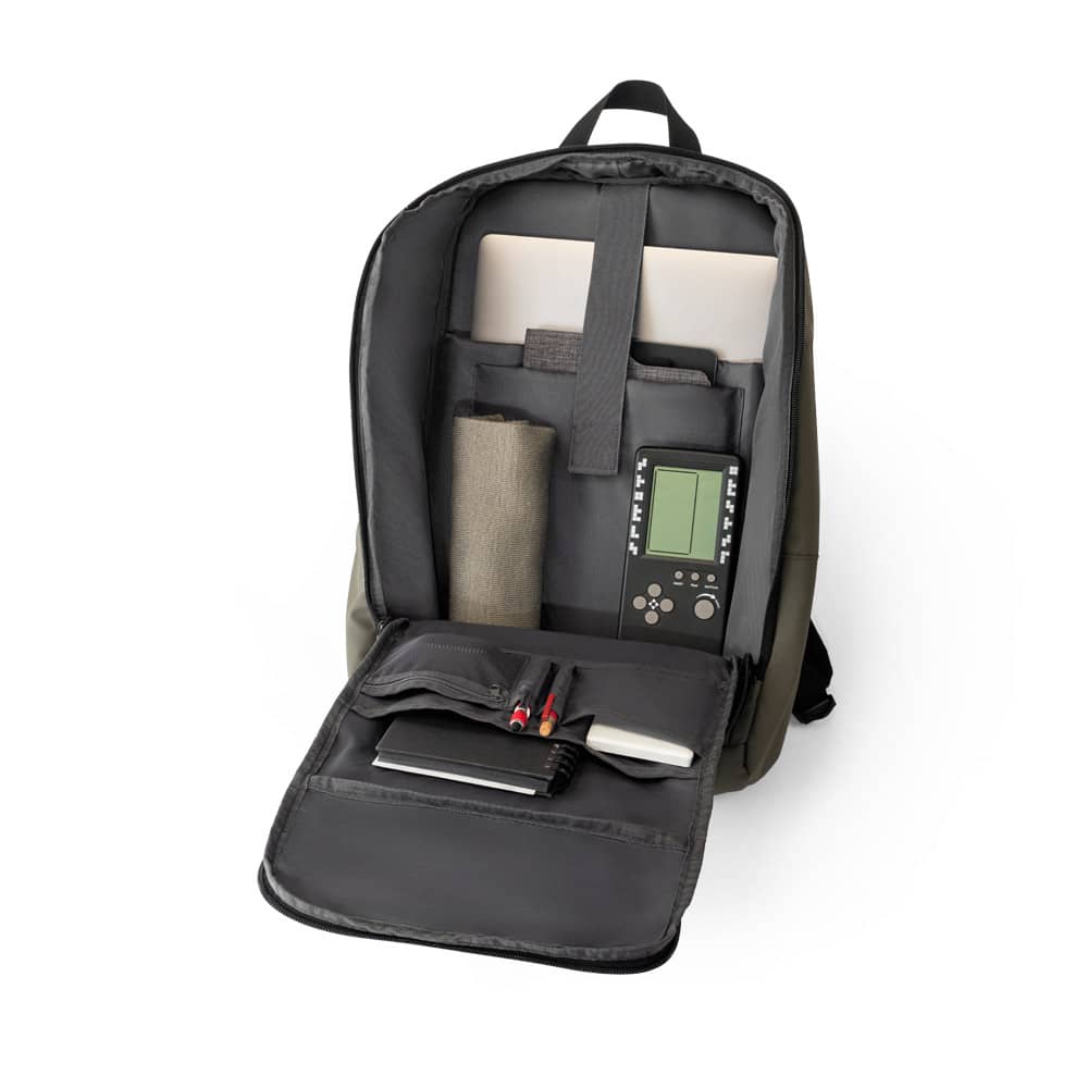 Mochila para notebook (16") em poliéster reciclado 600D de alta densidade, com revestimento resistente à água (19 L)
