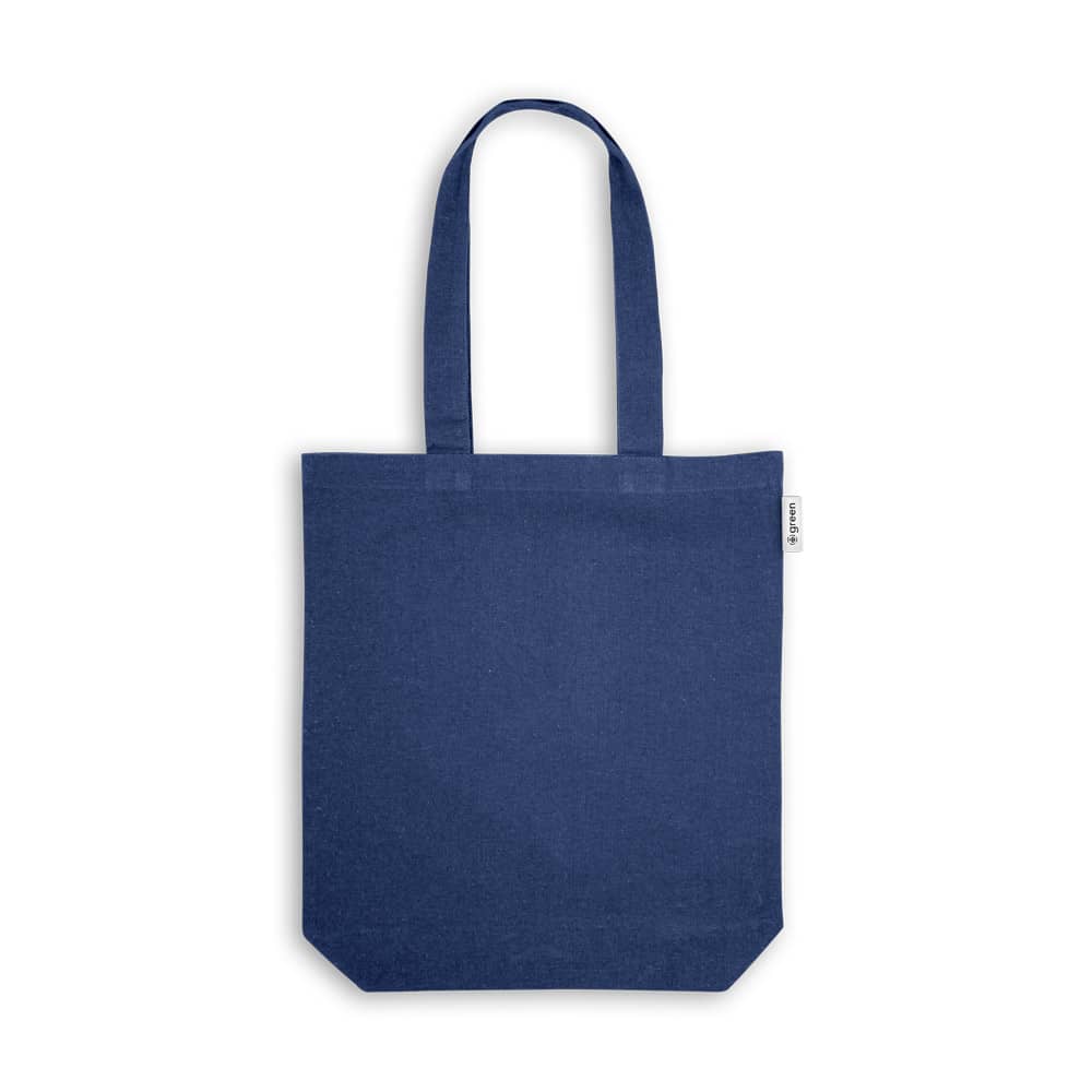 Sacola em 50% algodão, 30% algodão reciclado e 20% poliéster reciclado (220 g/m²)