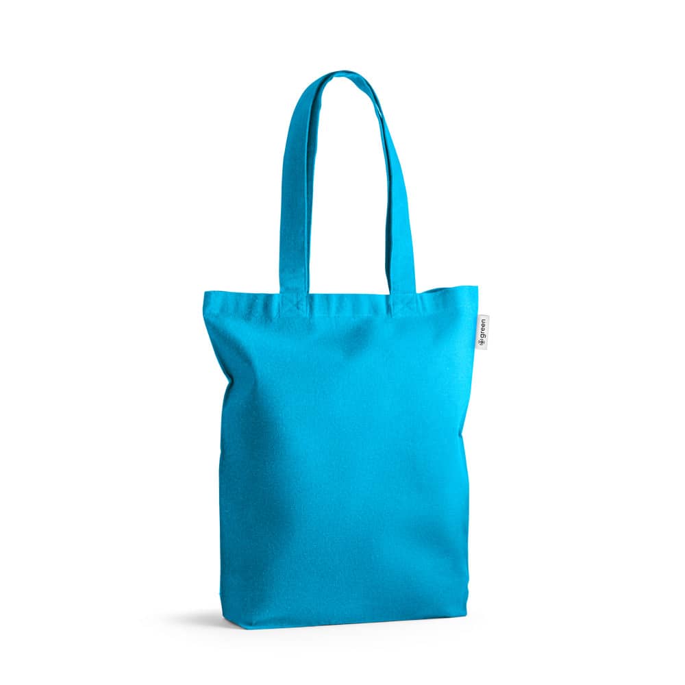 Sacola em 50% algodão, 30% algodão reciclado e 20% poliéster reciclado (220 g/m²)