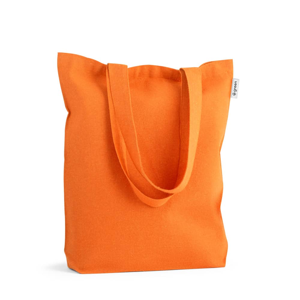 Sacola em 50% algodão, 30% algodão reciclado e 20% poliéster reciclado (220 g/m²)