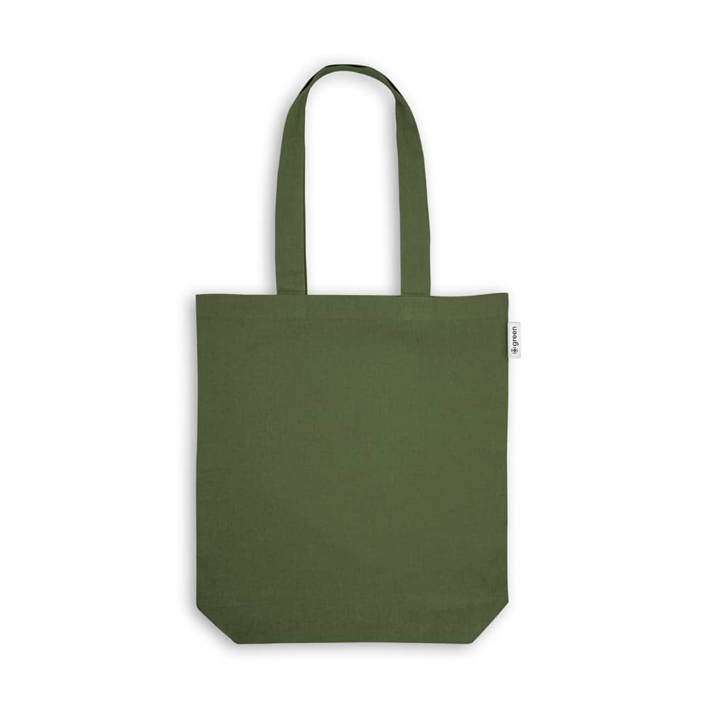 Sacola em 50% algodão, 30% algodão reciclado e 20% poliéster reciclado (220 g/m²)