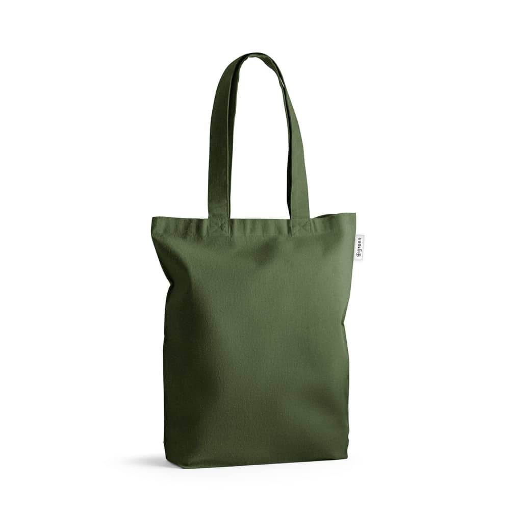 Sacola em 50% algodão, 30% algodão reciclado e 20% poliéster reciclado (220 g/m²)