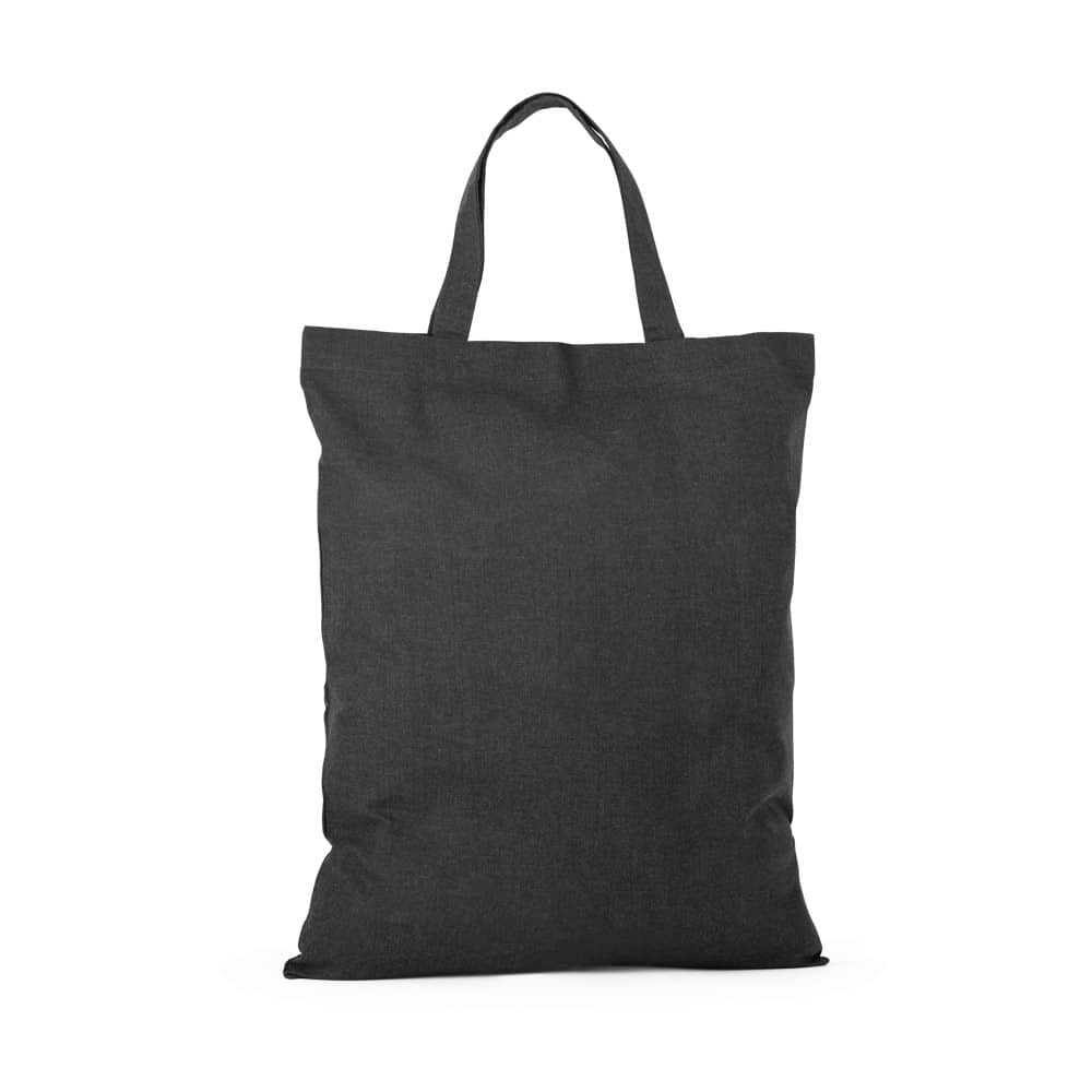 Sacola dobrável em 50% algodão, 30% algodão reciclado e 20% poliéster reciclado (140 g/m²)